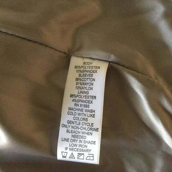 H BY Halston By Halston Faux Suede Zip Front Jacket Zip Up Belted Size 10 - Picture 8 of 8